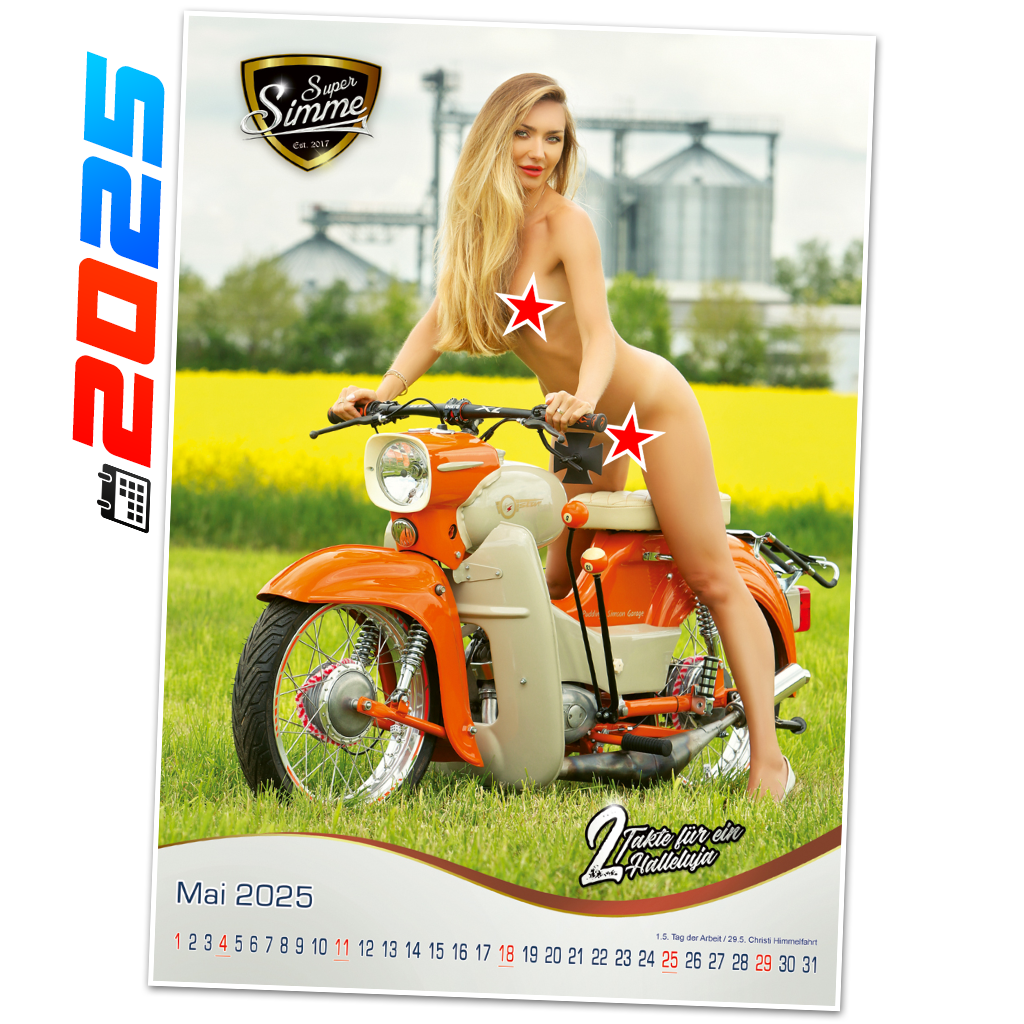 A3 Erotik Simson-Kalender 2025 "Super Simme" A3 Erotik Simson-Kalender 2025 "Super Simme"