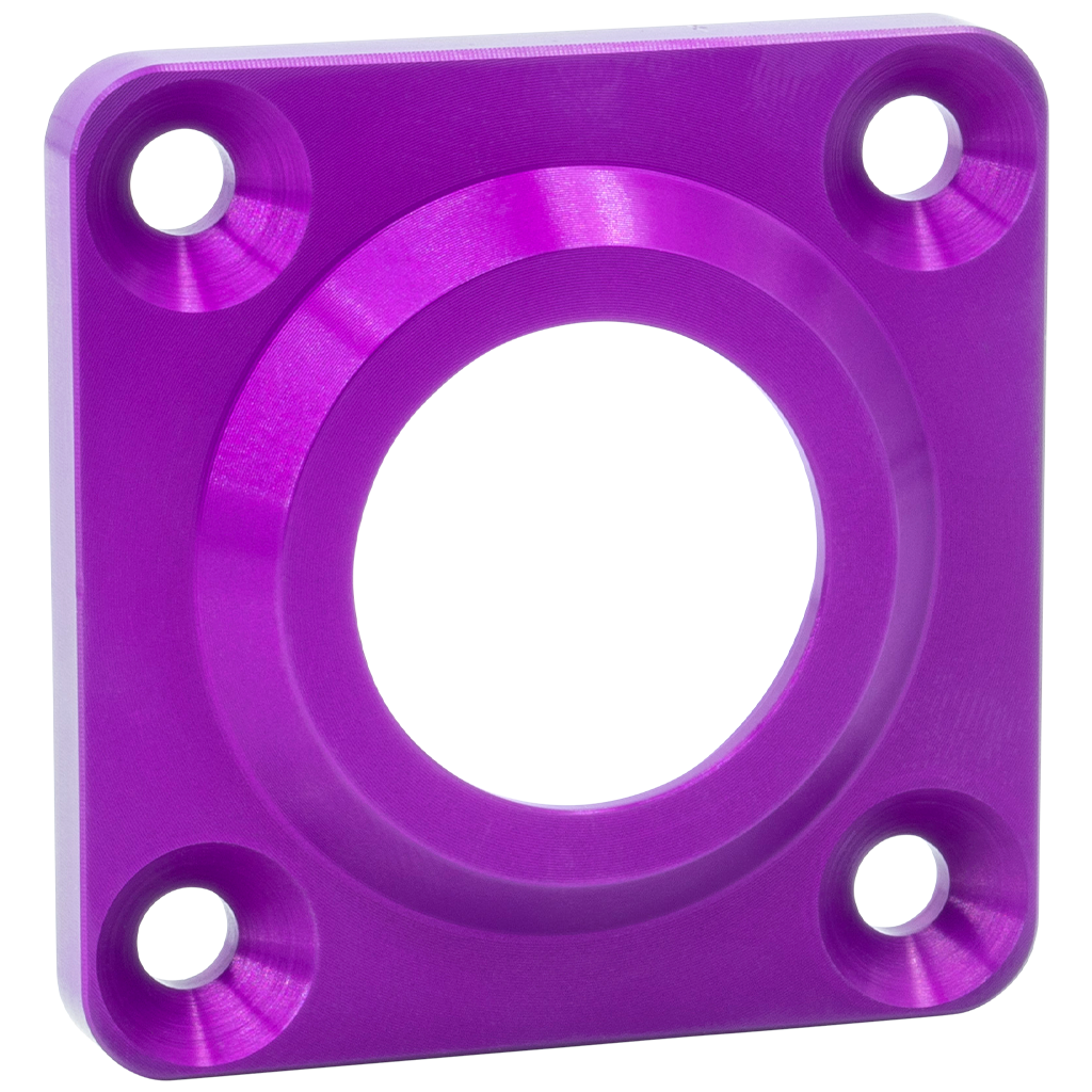 SH Eloxierte ("Elox"), verstärkte Dichtkappe / Abdeckkappe mit O-Ring für Abtriebswelle Simson M500 - Violett