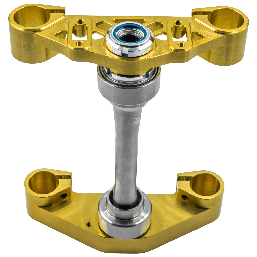 SH CNC Gabelbrücke Gen2, für Simson S51 S70 - Gold, ohne Lenkanschlag SH CNC Gabelbrücke Gen2, für Simson S51 S70 - Gold, ohne Lenkanschlag