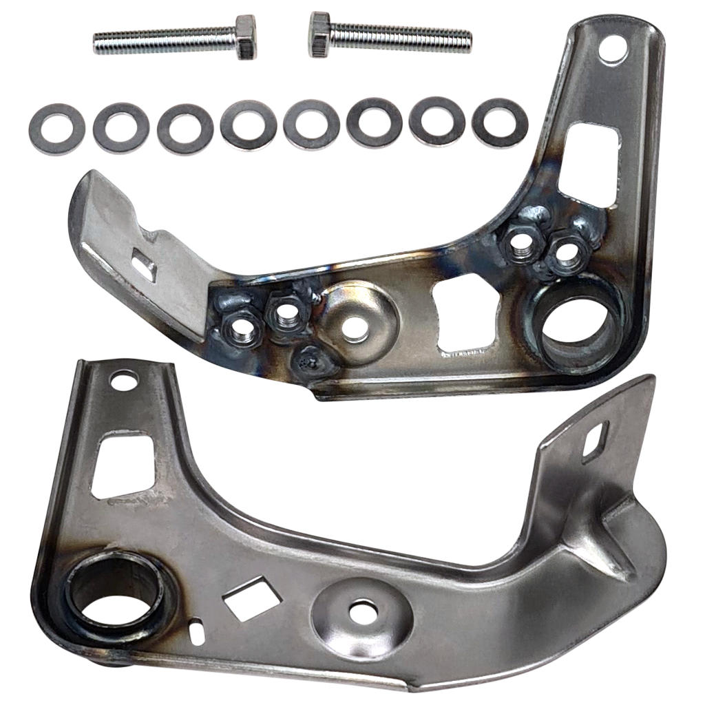 Motorlager Set, umgearbeitet für Kettenführung - Metall blank