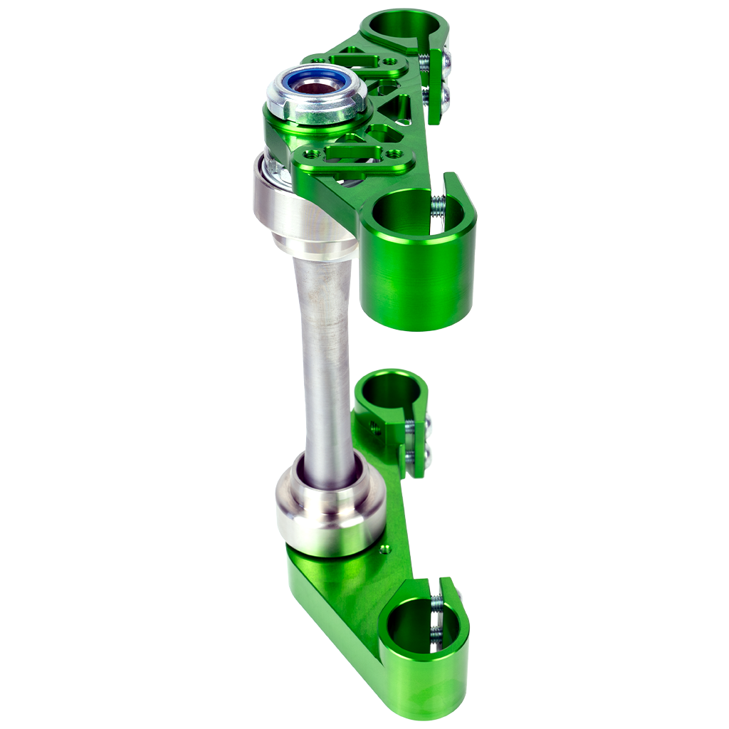 SH CNC Gabelbrücke Gen2, für Simson S51 S70 - Grün, ohne Lenkanschlag SH CNC Gabelbrücke Gen2, für Simson S51 S70 - Grün, ohne Lenkanschlag