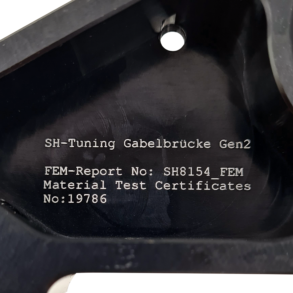 SH CNC Gabelbrücke Gen2, für Simson S51 S70 - Blau, Lenkanschlag mit Schlosskasten SH CNC Gabelbrücke Gen2, für Simson S51 S70 - Blau, Lenkanschlag mit Schlosskasten