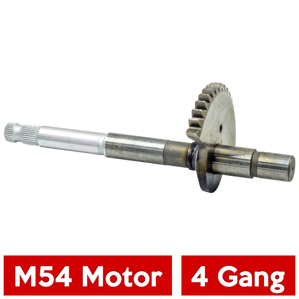 Kickstarterwelle mit Zahnsegment - 4 Gang Simson M54 Motor