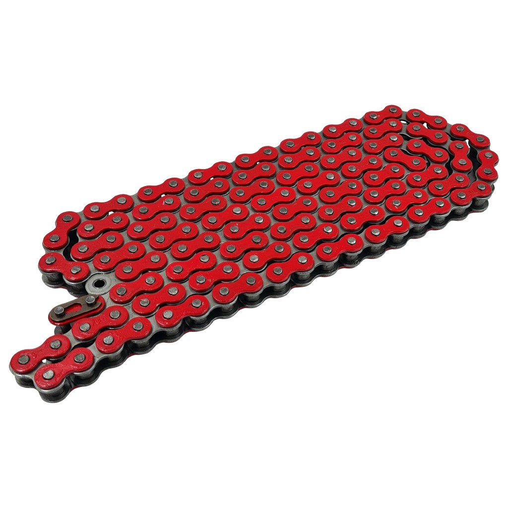 Farbige Kette 420er Teilung 136 Glieder - Rot