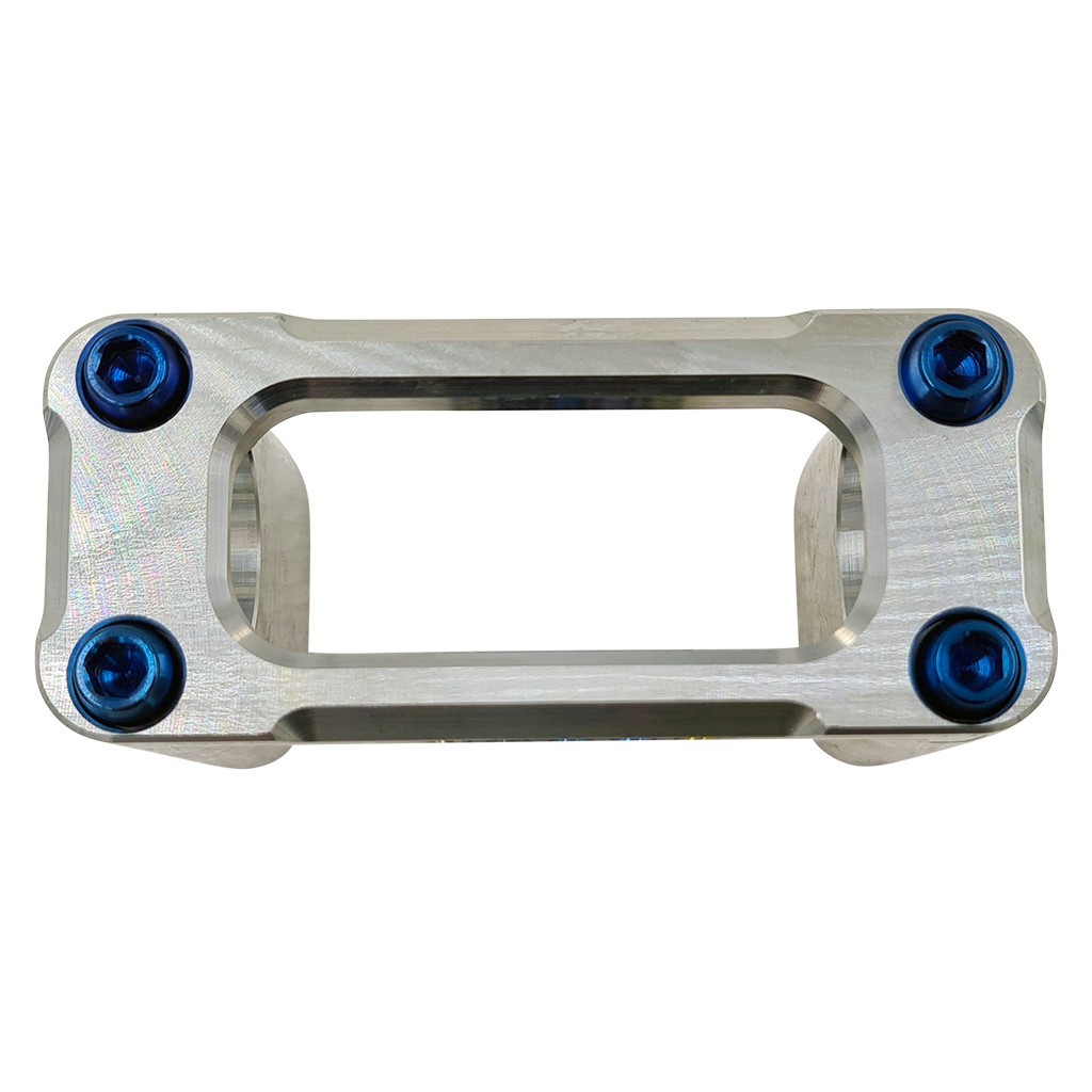 Eloxiertes ("Elox") Titan-Schraubenset für CNC Lenkerklemmung, 4er Set, für Simson - kurz/Blau