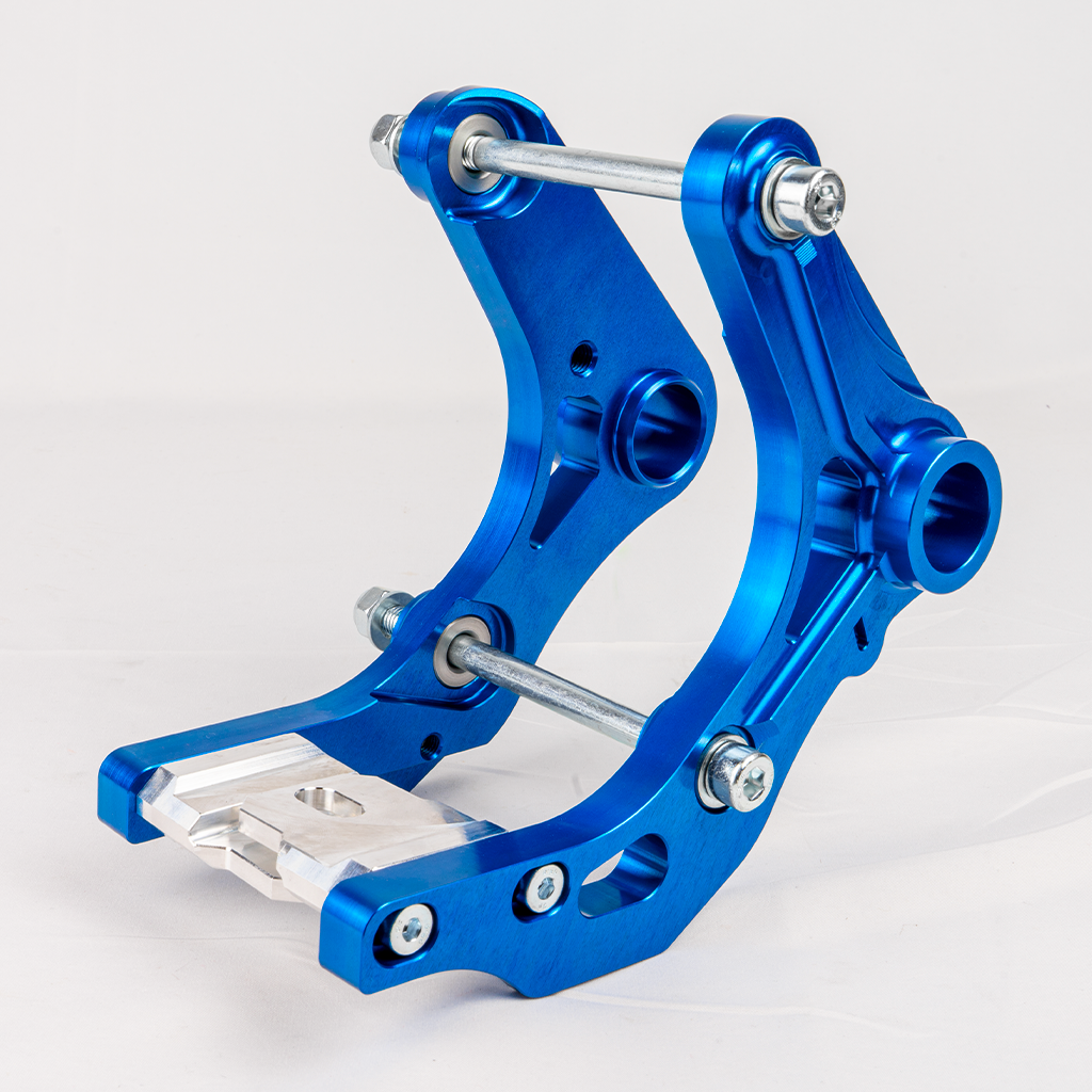 SH CNC Motorhalter / Motorlager Set - Blau eloxiert