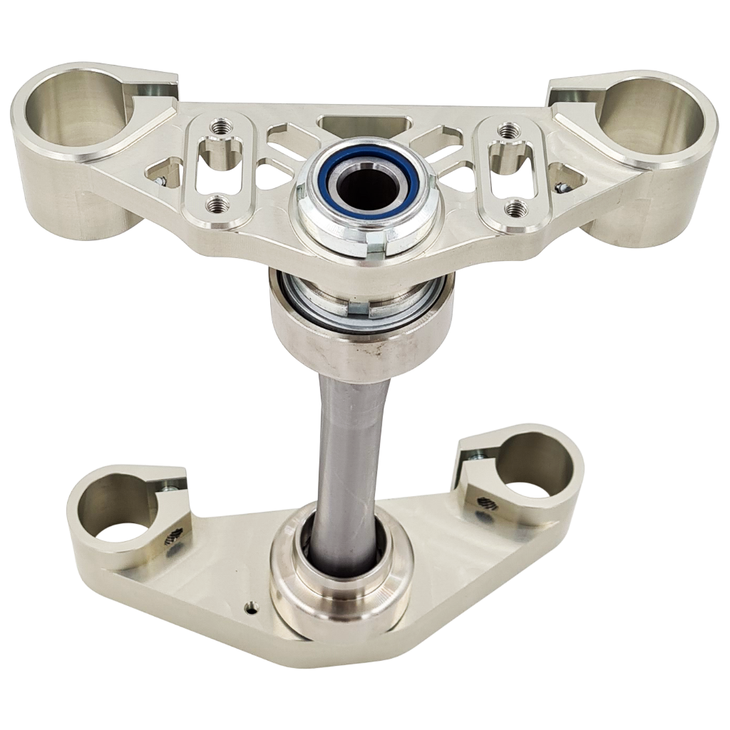 SH CNC Gabelbrücke Gen2, für Simson S51 S70 - Silber, Lenkanschlag mit Schlosskasten SH CNC Gabelbrücke Gen2, für Simson S51 S70 - Silber, Lenkanschlag mit Schlosskasten
