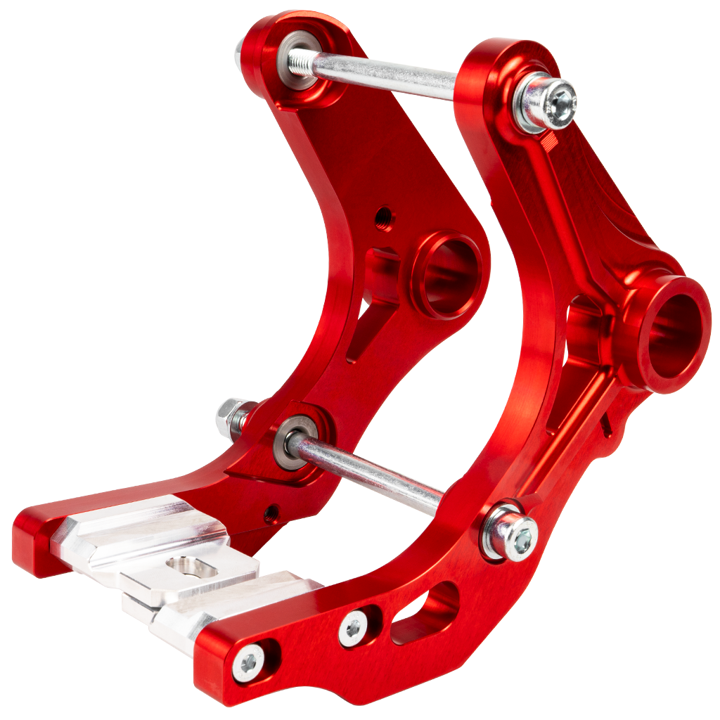 SH CNC Motorhalter / Motorlager Set - Rot eloxiert