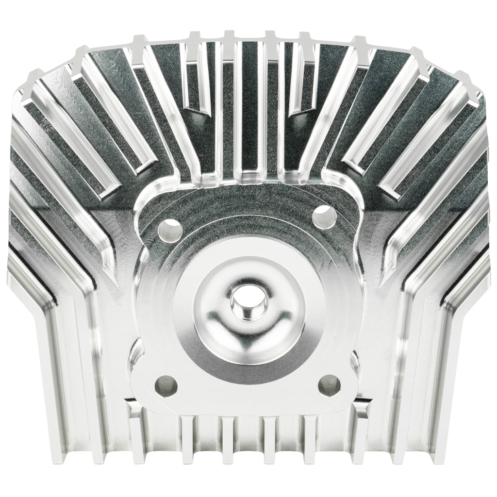 CNC Zylinderkopf für Honda MTX, Big Bore 130 - ZTX 130, Farblos eloxiert