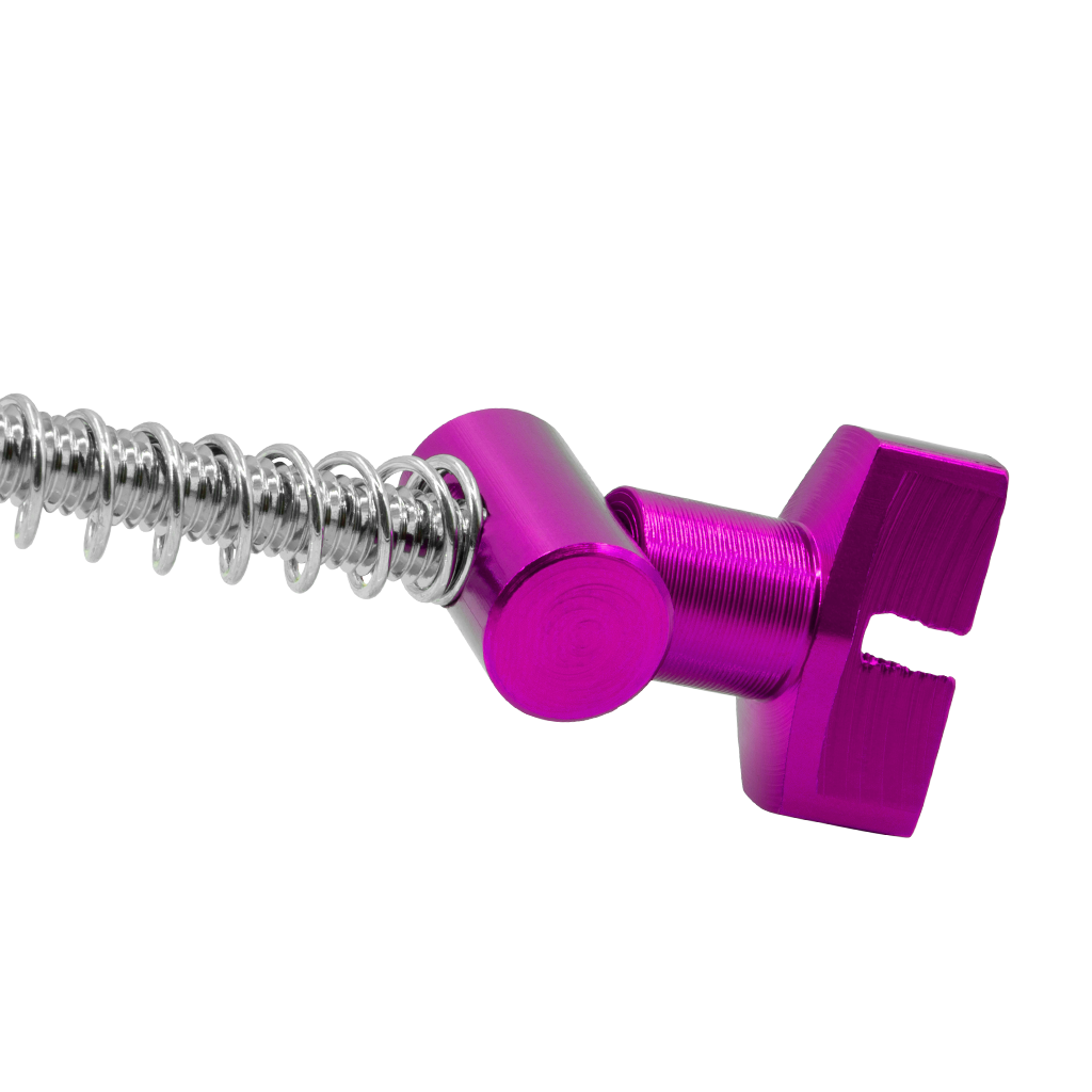 Eloxierte Verstellmutter & Bolzen für Simson-Bremsgestänge, Aluminium - Violett