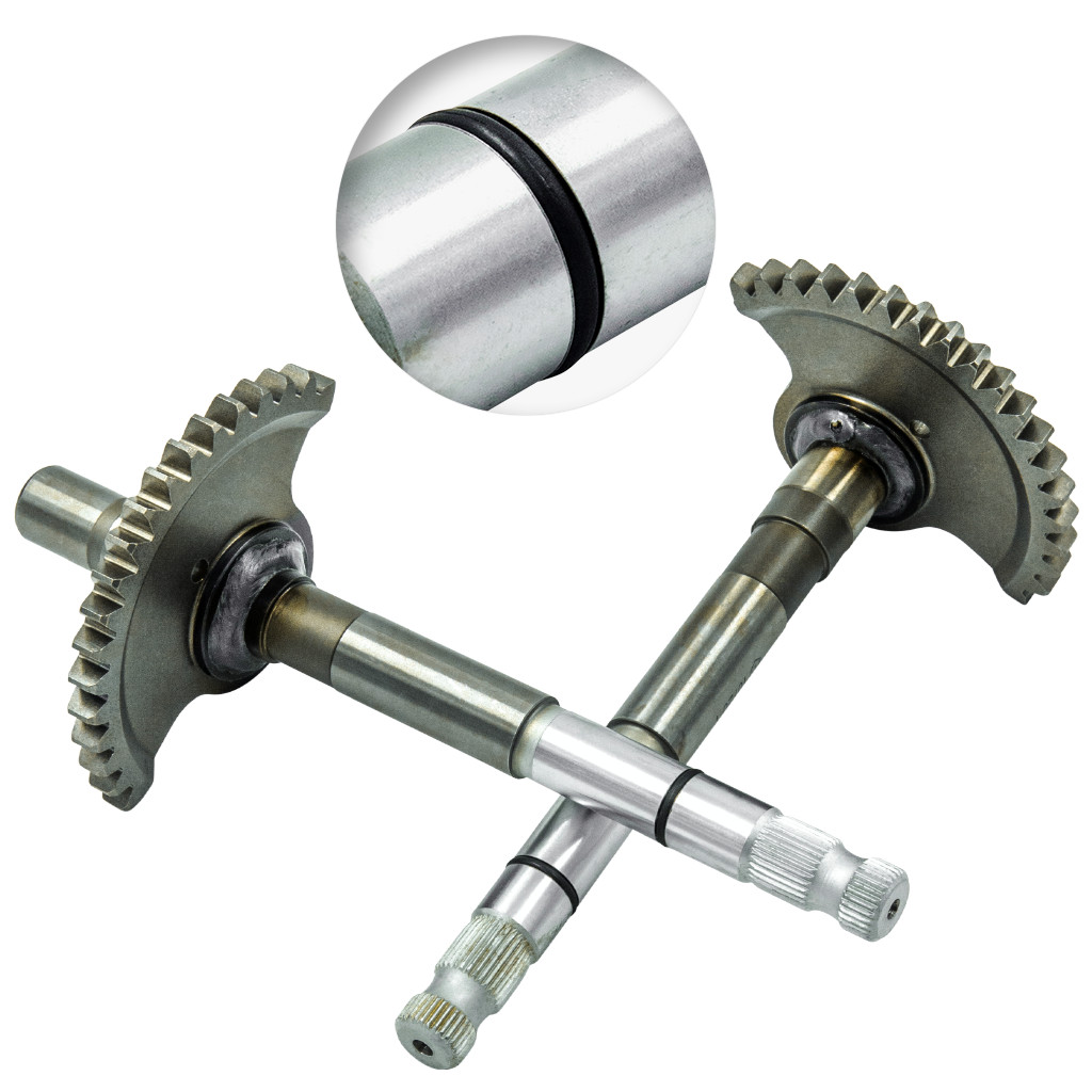 SH Kickstarterwelle mit O-Ring und Zahnsegment, für Simson
