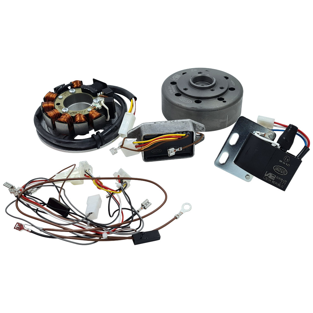 VAPE 12V Zündung für Simson, Basis Set, mit Kabelbaum, Magnete vergossen