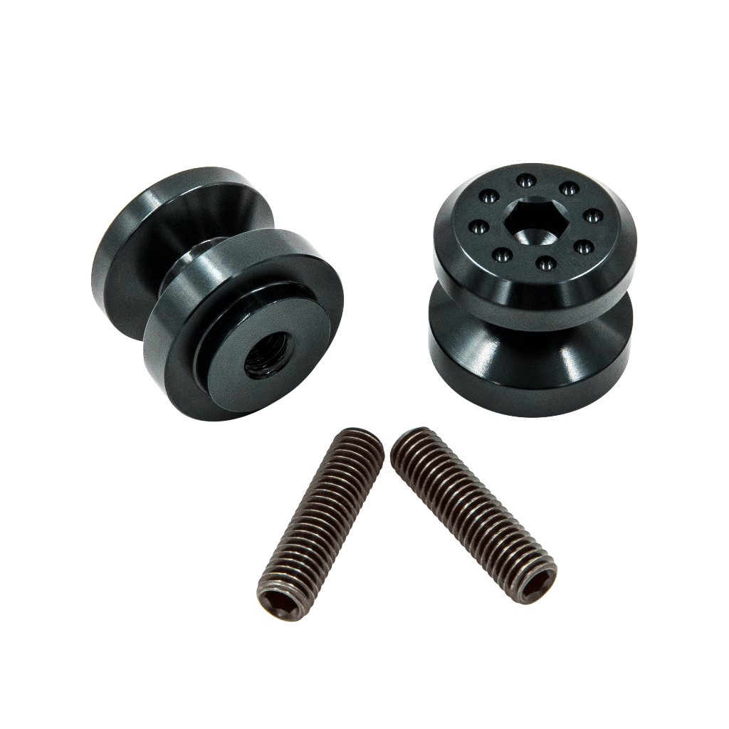 Elox Paar Ständeraufnahme / Prismabuchse M8 ISK Innensechskant Racingadapter - Schwarz