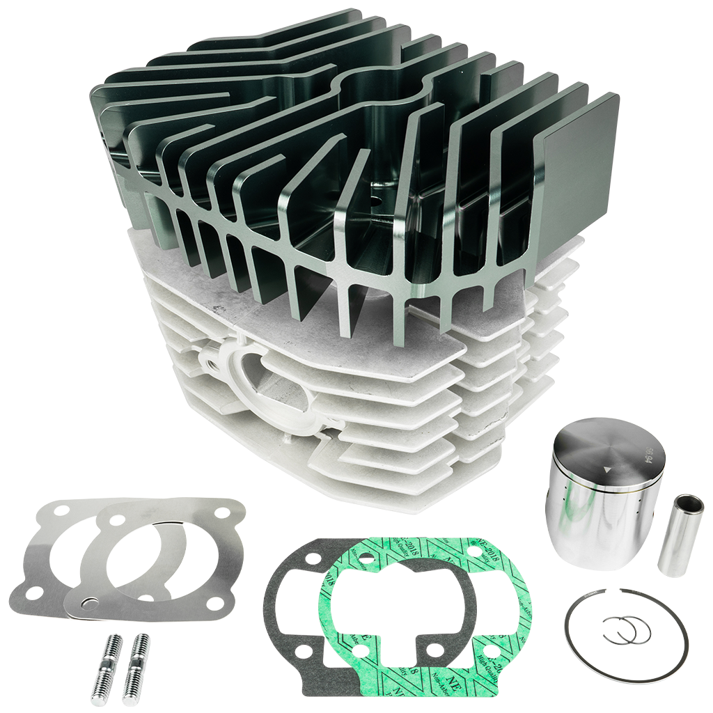 ZTX 130 Zylinderkit MTX BB4, Basis: Silber - Zylinderkopf: Titan eloxiert
