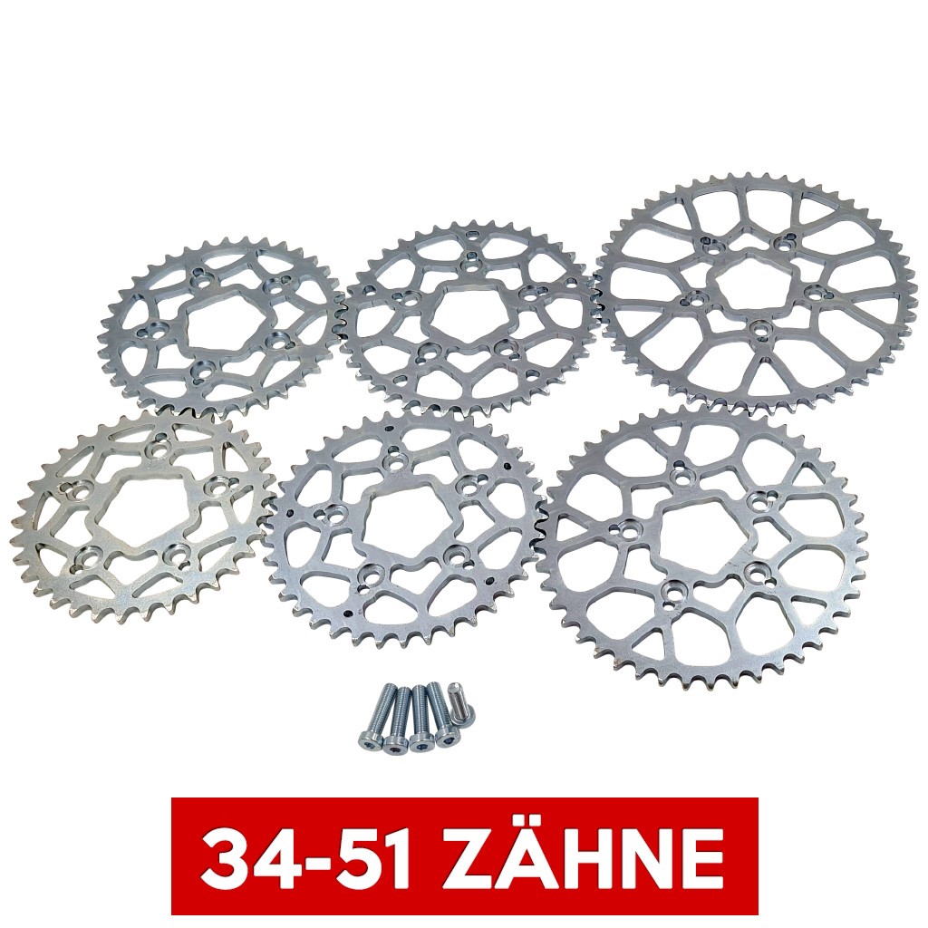 SH Hinteres Kettenrad/Kettenritzel für Simson S53 CX Gussfelge