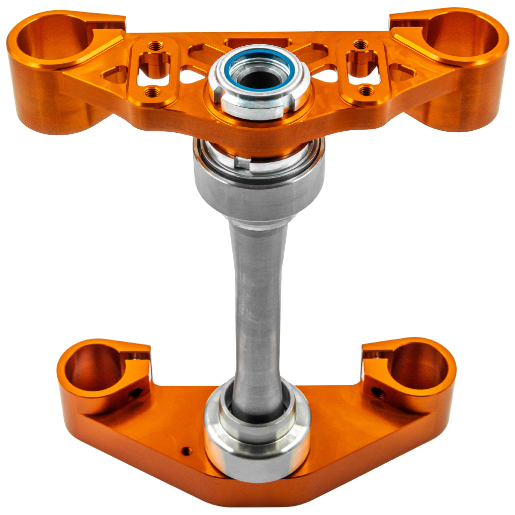 SH CNC Gabelbrücke Gen2, für Simson S51 S70 - Orange, ohne Lenkanschlag SH CNC Gabelbrücke Gen2, für Simson S51 S70 - Orange, ohne Lenkanschlag
