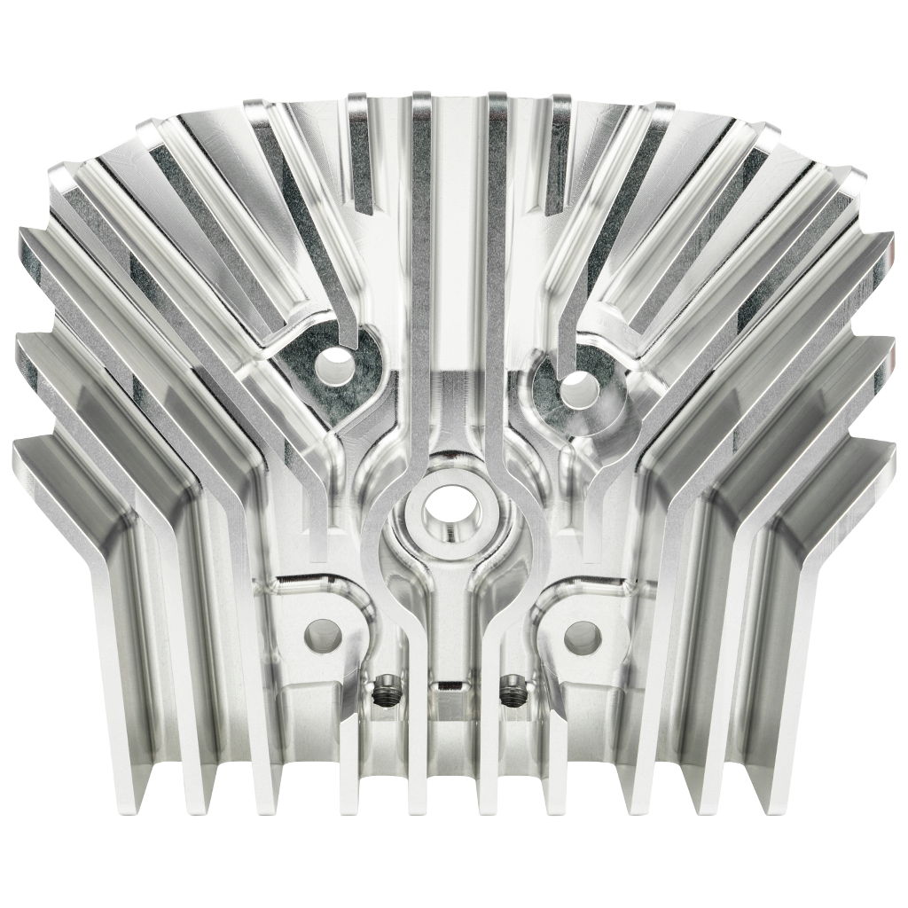 CNC Zylinderkopf für Honda MTX, Big Bore 130 - ZTX 130, Farblos eloxiert