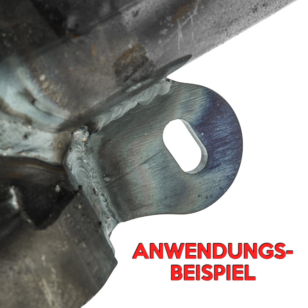 Rohteil Anschweißlasche für Endurostreben am Simson-Hauptrahmen