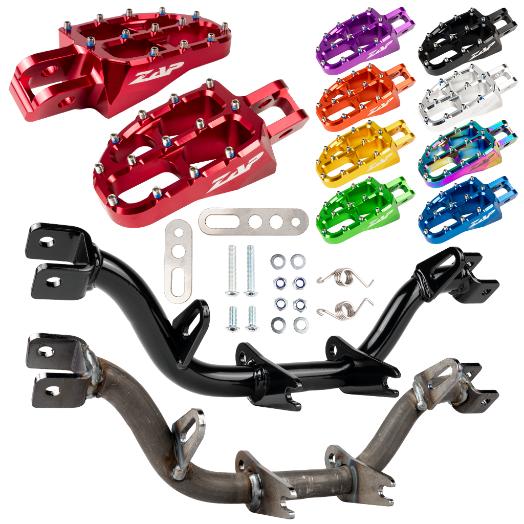 Fußrastenträger verstärkt + Abstützung mit ZAP Fußrasten