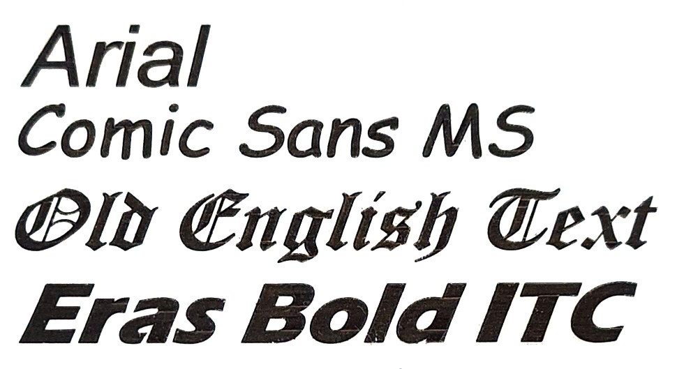 Wunschgravur+Wunschtext auf Simson-Teilen - Tankdeckel/Comic Sans MS