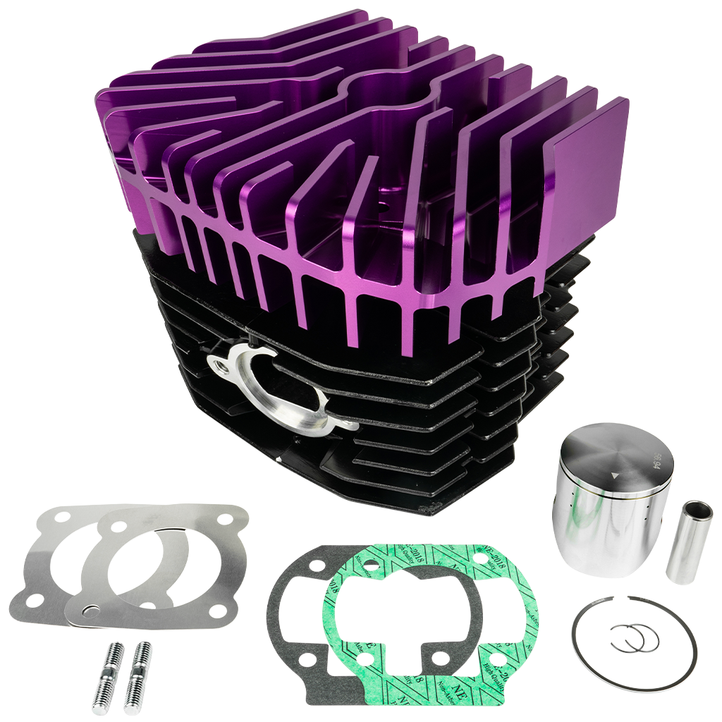 ZTX 130 Zylinderkit MTX BB4, Basis: Schwarz - Zylinderkopf: Violett eloxiert