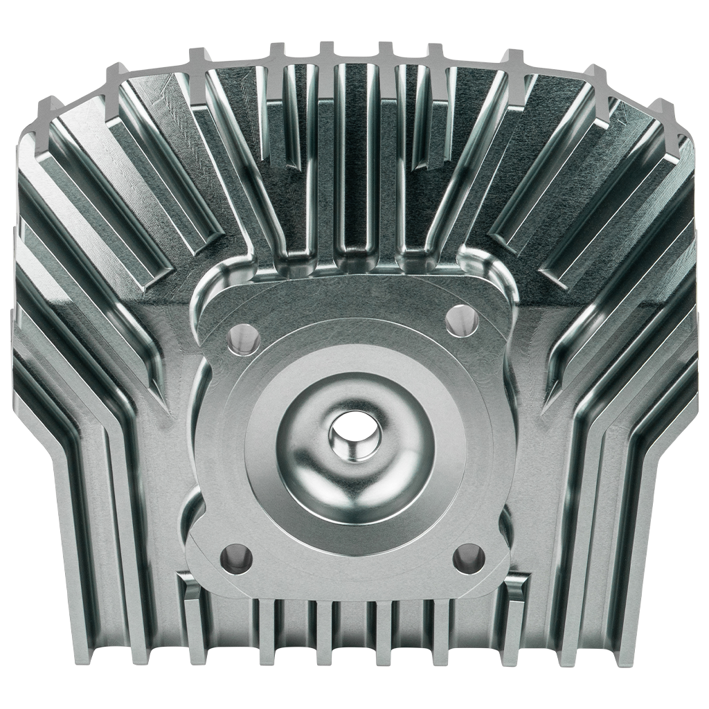 CNC Zylinderkopf für Honda MTX, Big Bore 130 - Standard MTX130, Titan eloxiert