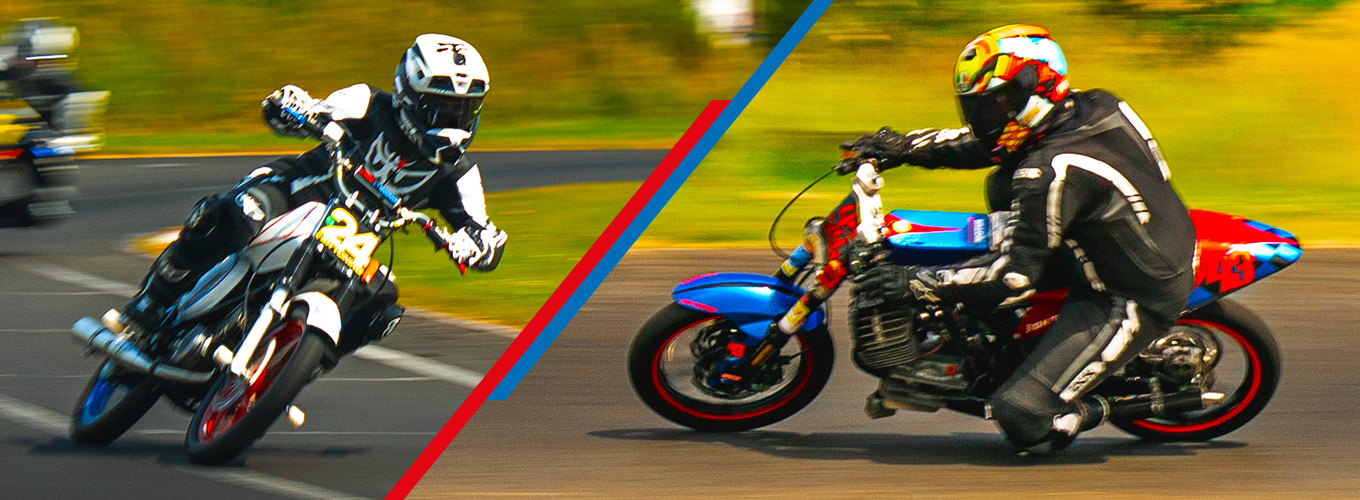 SimsonGP 2025 mit SH-Tuning Fahrer Eddy Taubert und Fahrerin Nele auf Tuning-Simson Foto aus dem Jahre 2025 beim SimsonGP von SH-Tuning Fahrer Eddy Taubert und Fahrerin Nele auf Tuning-Simson