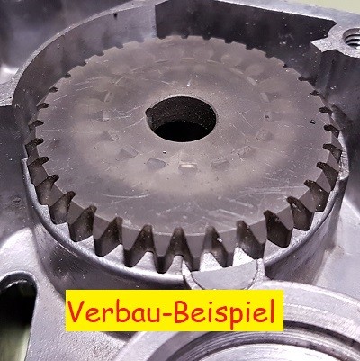Gehäusebearbeitung - Ausfräsen für Simson Racing-Getriebe - Langer 1. Gang