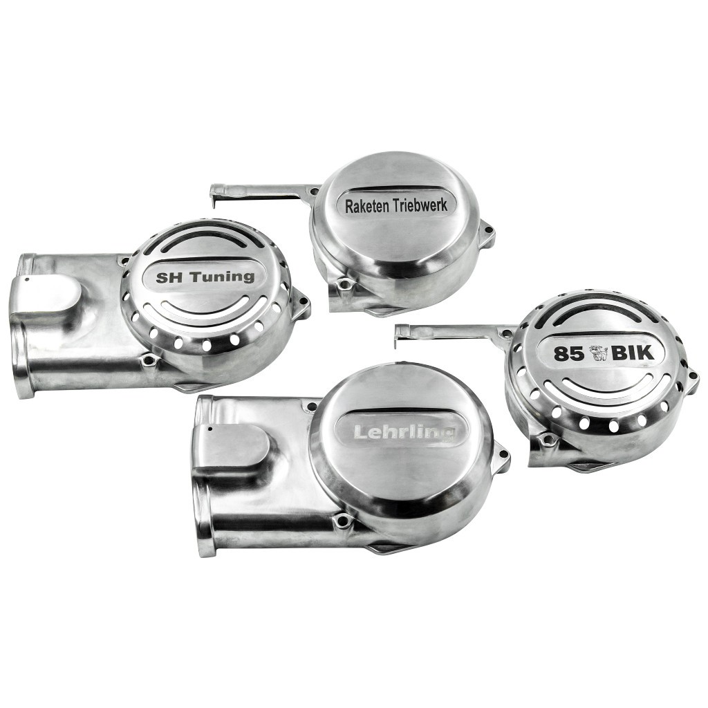 SH Lasergravierte Lichtmaschinendeckel für Simson M500-M700, Schriftart nach Wunsch