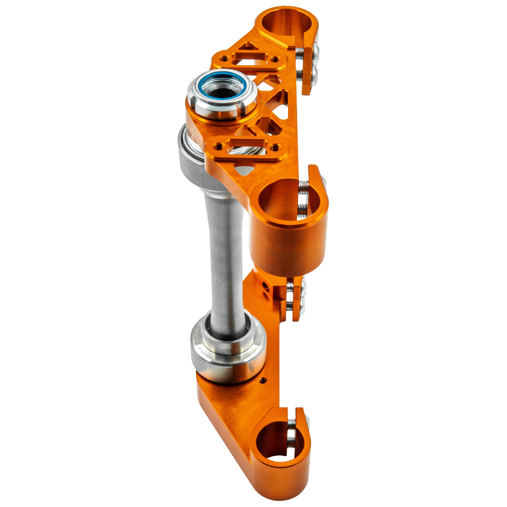 SH CNC Gabelbrücke Gen2, für Simson S51 S70 - Orange, ohne Lenkanschlag SH CNC Gabelbrücke Gen2, für Simson S51 S70 - Orange, ohne Lenkanschlag