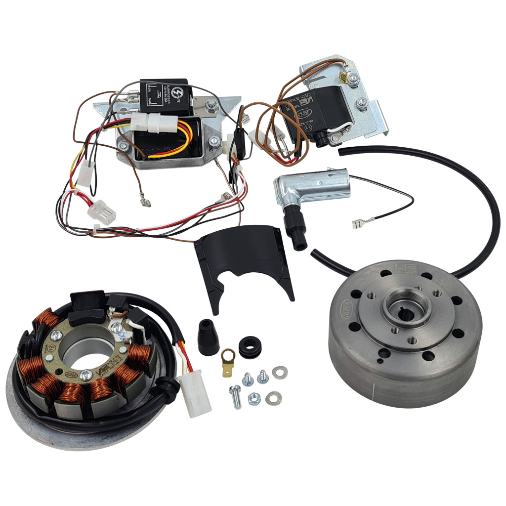 VAPE Zündung 12V Umrüstset für Simson S50 S51 S70 (70-3, mit Kleinteilen, Magnete vergossen) VAPE Zündung 12V Umrüstset für Simson S50 S51 S70 (70-3, mit Kleinteilen, Magnete vergossen)
