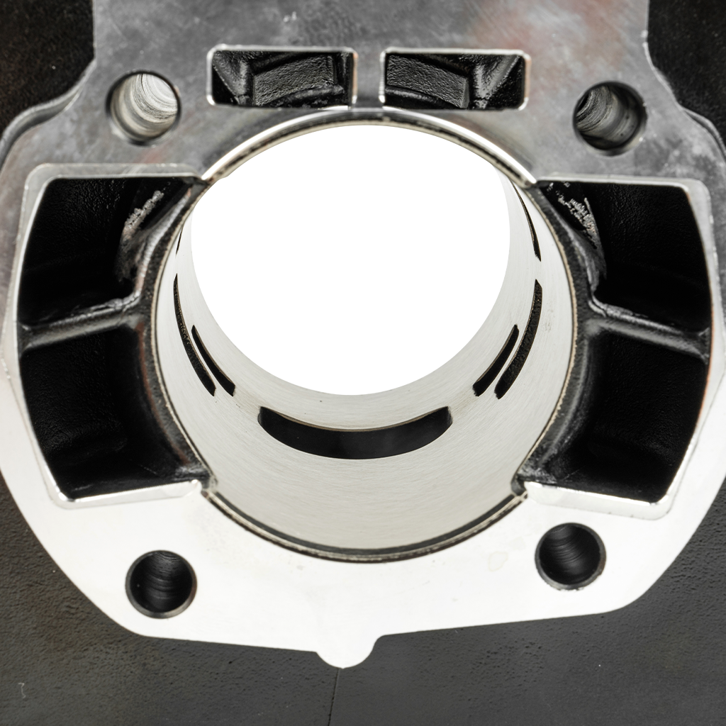 ZTX 130 Zylinderkit MTX BB4, Basis: Schwarz - Zylinderkopf: Farblos eloxiert
