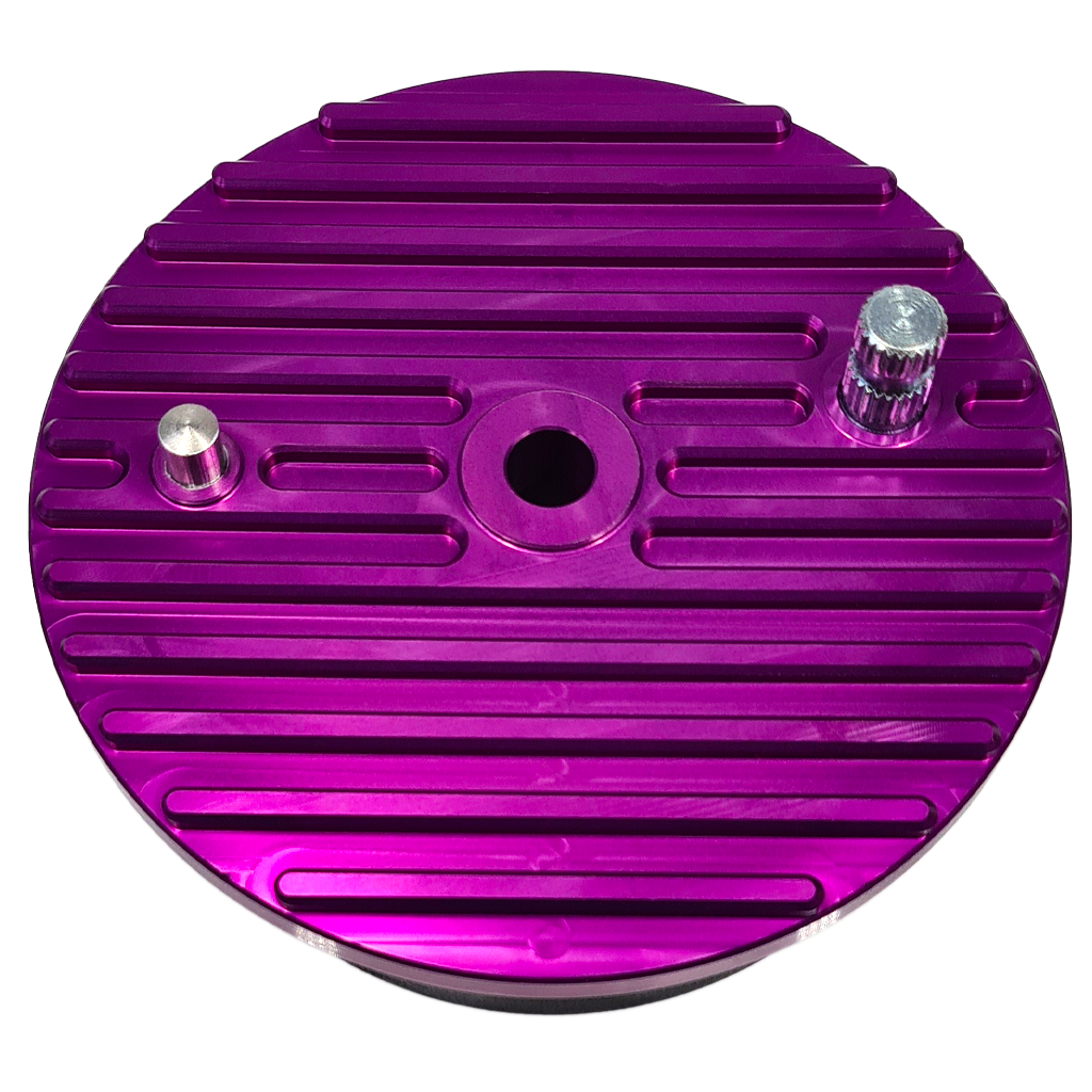 CNC Bremsschild hinten, verstärkt, eloxiert, inkl. Bremssystem - Violett