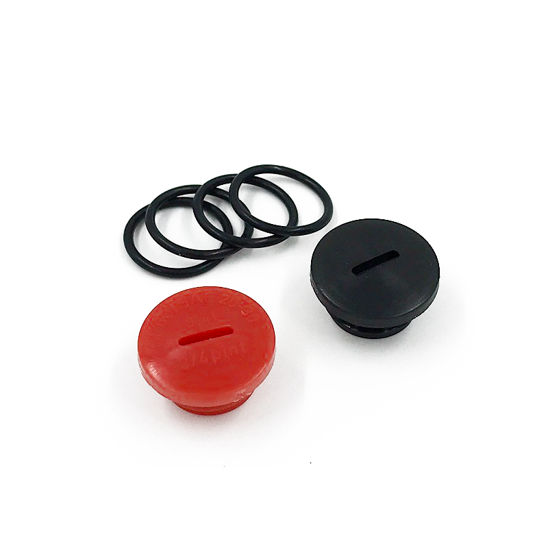 Kupplungsdeckel-Verschlussschraube Set für Simson M500-M700, rot / schwarz