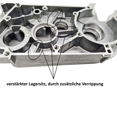 ZT Big Bore Motorgehäuse 46,1mm, roh für Simson-Tuner ZT Big Bore Motorgehäuse 46,1mm, roh für Simson-Tuner