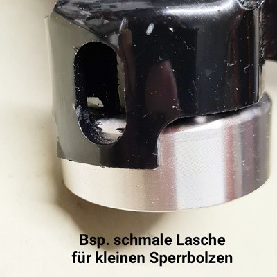 Lenkerschloss für CNC Lenkanschlag mit Schloss, für Simson - Ø 14mm