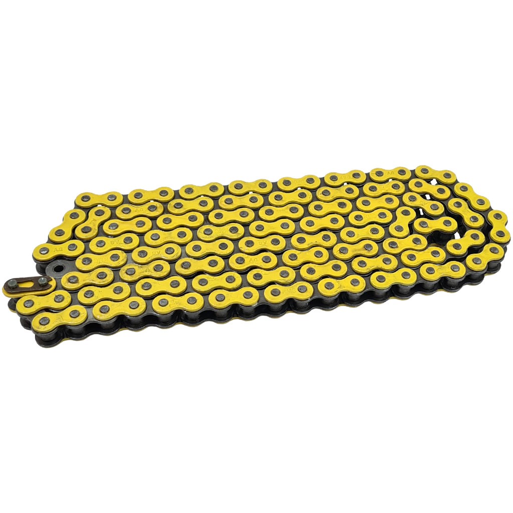 Farbige Kette 420er Teilung 136 Glieder - Gelb Farbige Kette 420er Teilung 136 Glieder - Gelb