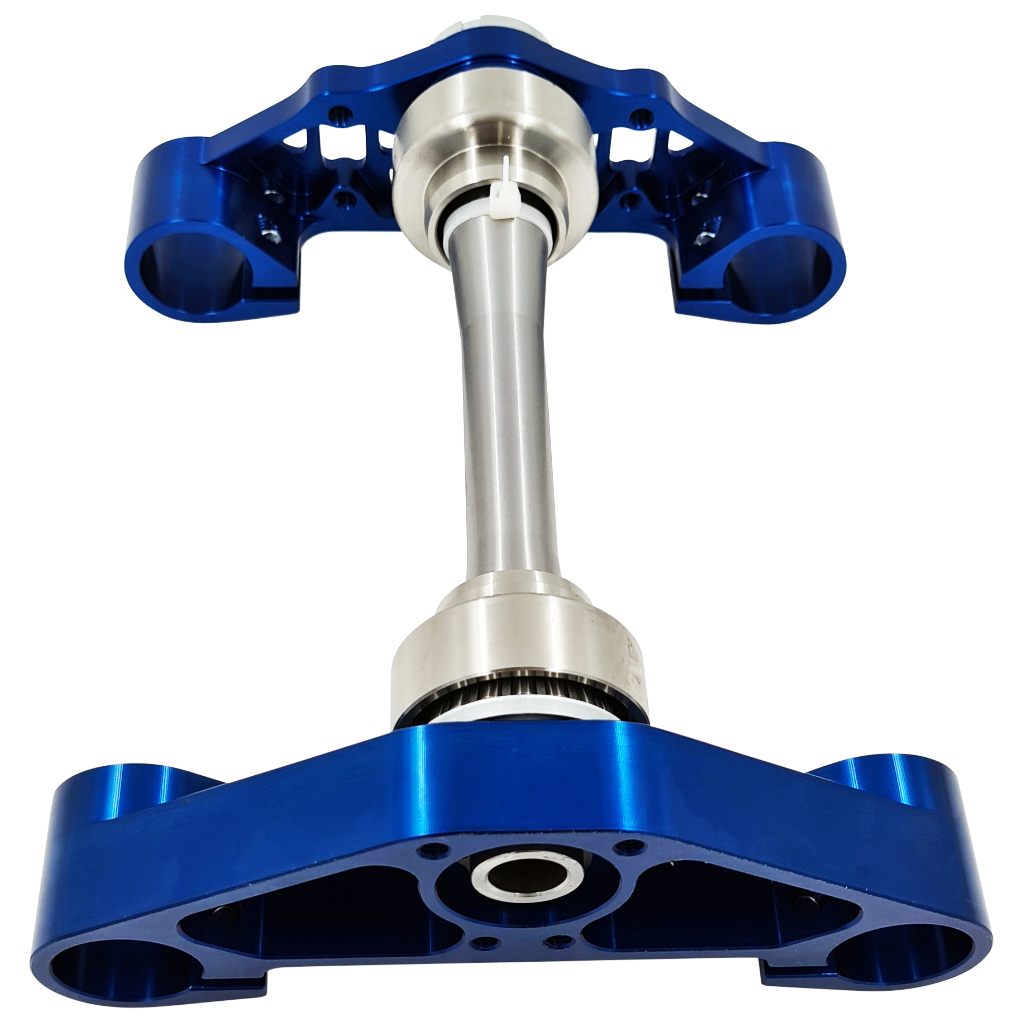 SH CNC Gabelbrücke Gen2, für Simson S51 S70 - Blau, Lenkanschlag mit Schlosskasten SH CNC Gabelbrücke Gen2, für Simson S51 S70 - Blau, Lenkanschlag mit Schlosskasten