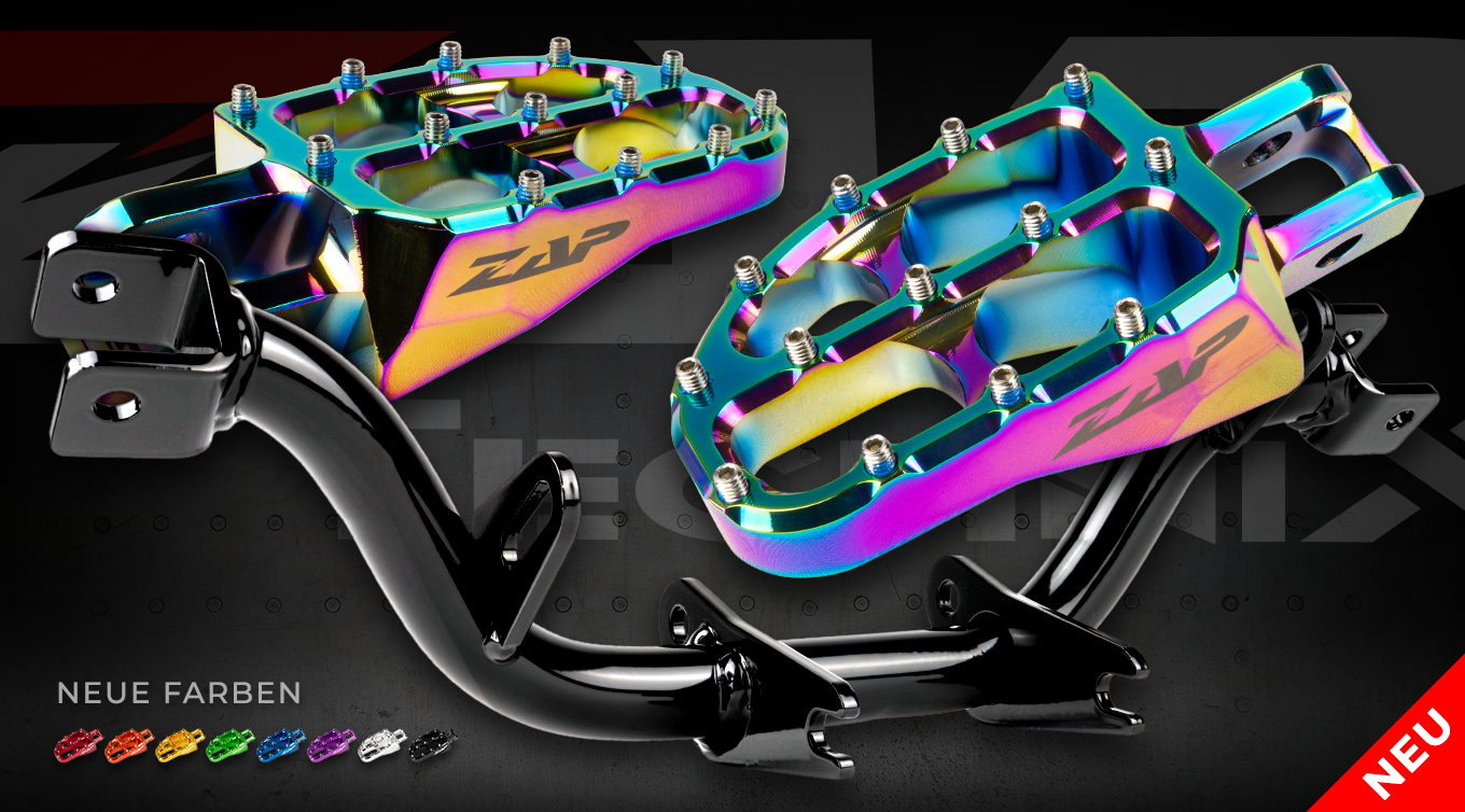 Fußrastenträger verstärkt, mit Abstützung, mit ZAP Fußrasten