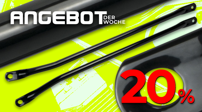 Wochenangebot KW31 2026 - Paar Endurostreben - Schwarz pulverbeschichtet