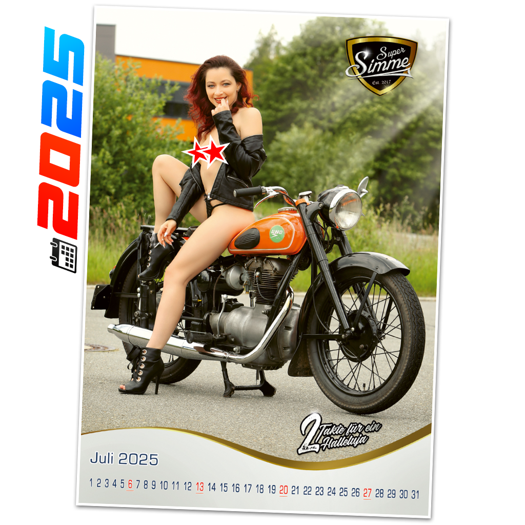 A3 Erotik Simson-Kalender 2025 "Super Simme" A3 Erotik Simson-Kalender 2025 "Super Simme"