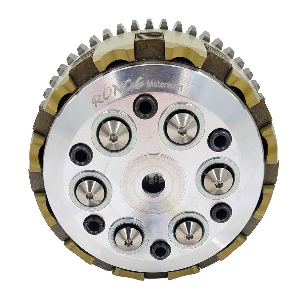 Eloxiertes ("Elox") Titan-Schraubenset für Ronge K7 Simson-Kupplung, 6-teilig - Titan