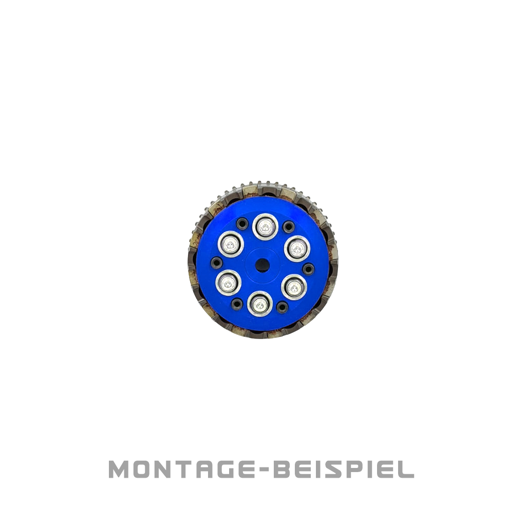 Basic Druckplatte für Ronge K7 Kupplung (Eloxiert), für Simson - Blau
