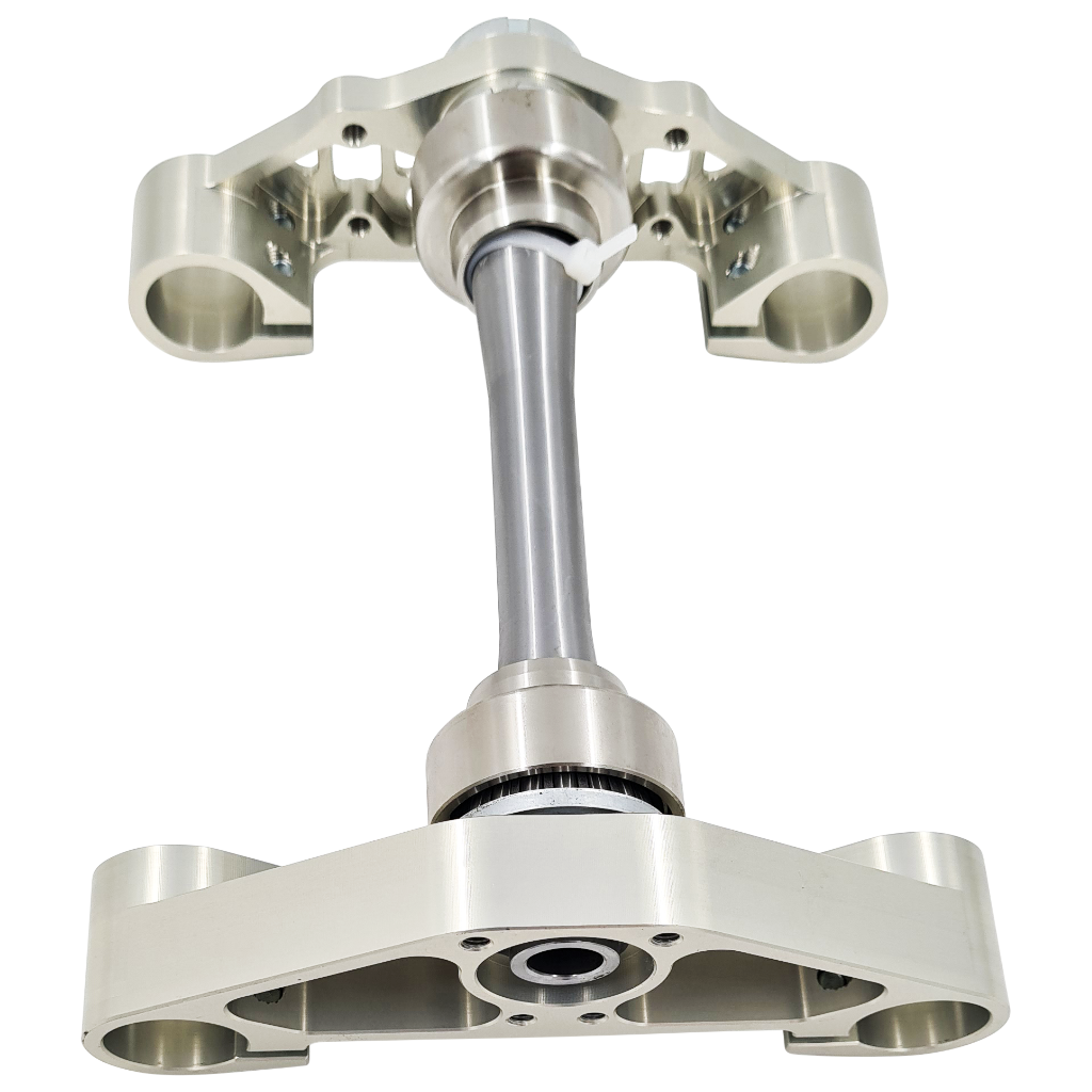 SH CNC Gabelbrücke Gen2, für Simson S51 S70 - Silber, Lenkanschlag mit Schlosskasten SH CNC Gabelbrücke Gen2, für Simson S51 S70 - Silber, Lenkanschlag mit Schlosskasten
