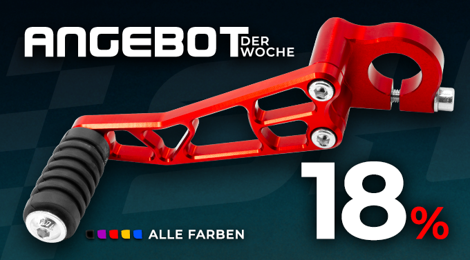 Wochenangebot KW15 2026 - SH Farbig eloxierter CNC Schalthebel - 18% Rabatt