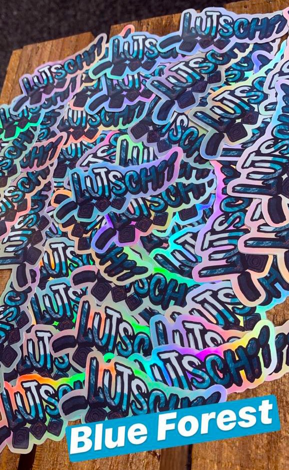 Lutschii Hologramm-Aufkleber/Sticker - Blue Forest