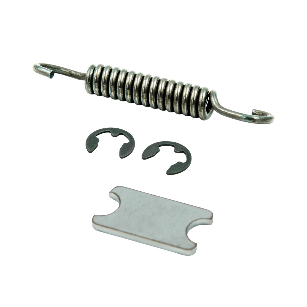 SH EBC Bremsbacken 124mm mit Abstützung, Bremsbeläge für Simson-Trommelbremse