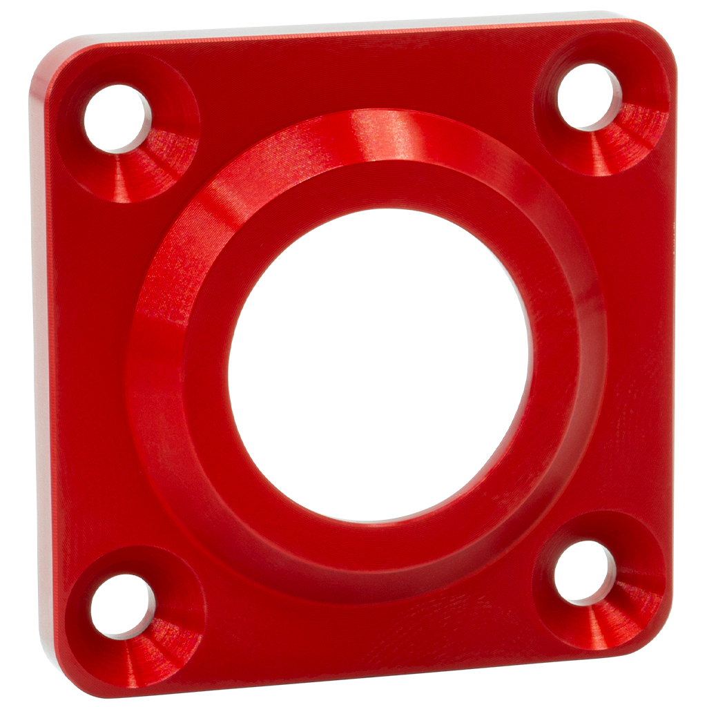 SH Eloxierte ("Elox"), verstärkte Dichtkappe / Abdeckkappe mit O-Ring für Abtriebswelle Simson M500 - Rot