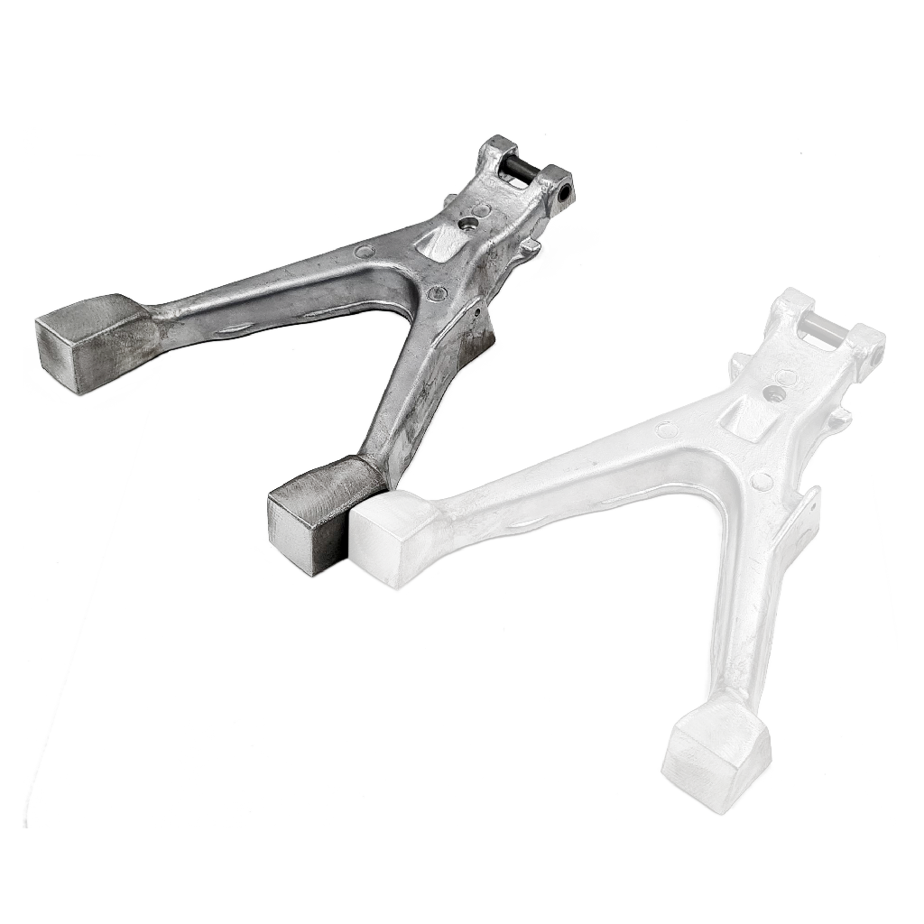 SH Hauptständer +40mm verlängert, natur/blank, für Simson S51 / S70 / S50