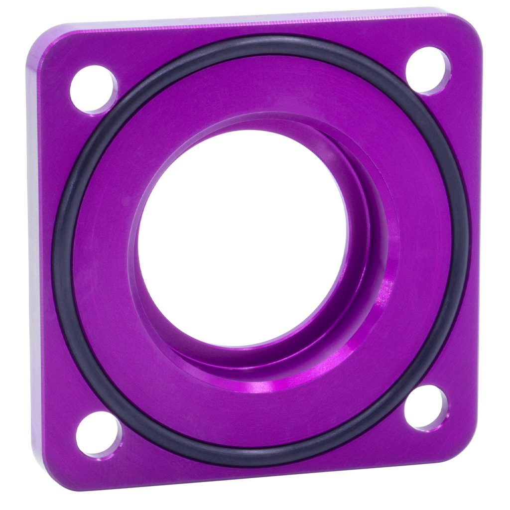 SH Eloxierte ("Elox"), verstärkte Dichtkappe / Abdeckkappe mit O-Ring für Abtriebswelle Simson M500 - Violett